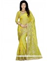 Magnetize Yellow Patch Border Work Classic Saree