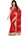 Aesthetic Embroidered Work Designer Saree