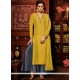 Fetching Mustard Art Silk Designer Suit