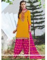 Latest Cotton Lace Work Punjabi Suit