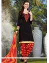 Gorgonize Black Lace Work Punjabi Suit