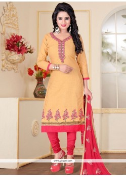 Cherubic Cream Churidar Suit