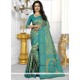 Energetic Blue Banarasi Silk Traditional Designer Saree