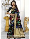 Dazzling Banarasi Silk Weaving Work Traditional Designer Saree