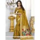 Whimsical Mustard Designer Traditional Saree