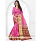 Mystical Weaving Work Pink Designer Traditional Saree