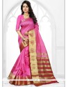 Mystical Weaving Work Pink Designer Traditional Saree