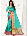 Aspiring Art Silk Sea Green Traditional Saree