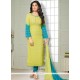 Deserving Faux Chiffon Churidar Suit