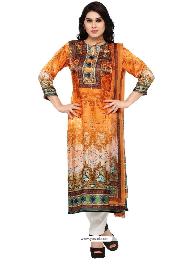 Buy Surpassing Multi Colour Churidar Designer Suit | Churidar Salwar Suits