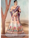 Intriguing Lace Work Banarasi Silk Lehenga Choli