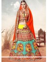 Splendid Banarasi Silk Lace Work Lehenga Choli