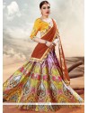 Mesmerizing Banarasi Silk Lace Work Lehenga Choli