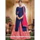 Ideal Lace Work Tafeta Silk Long Choli Lehenga