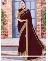 Congenial Fancy Fabric Embroidered Work Classic Saree