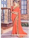 Artistic Fancy Fabric Embroidered Work Classic Saree