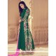 Imposing Green Resham Work Faux Georgette Floor Length Anarkali Suit