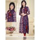 Nice Multi Colour Print Work Rayon Party Wear Kurti