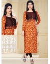 Charismatic Multi Colour Rayon Party Wear Kurti