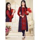 Gleaming Rayon Embroidered Work Party Wear Kurti