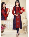 Gleaming Rayon Embroidered Work Party Wear Kurti