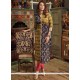 Graceful Print Work Multi Colour Rayon Party Wear Kurti