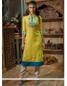 Adorable Chanderi Cotton Party Wear Kurti