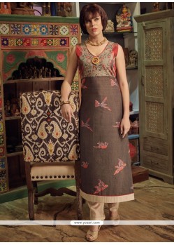 Subtle Multi Colour Party Wear Kurti