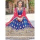 Lace Net Lehenga Choli In Blue