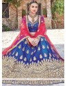 Lace Net Lehenga Choli In Blue