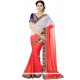 Mesmeric Faux Chiffon Pink Shaded Saree