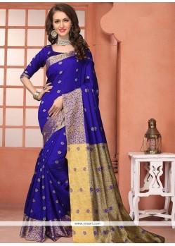 Prodigious Weaving Work Banarasi Silk Designer Traditional Saree