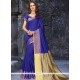 Surpassing Banarasi Silk Navy Blue Weaving Work Traditional Saree