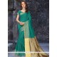Engrossing Sea Green Banarasi Silk Designer Traditional Saree