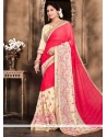 Charming Hot Pink Classic Designer Saree
