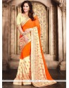 Elegant Orange Saree