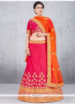 Best Hot Pink Art Silk Lehenga Choli