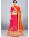 Best Hot Pink Art Silk Lehenga Choli