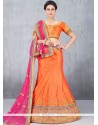 Regal Art Silk Orange Lehenga Choli