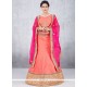 Stupendous Peach Art Silk Lehenga Choli