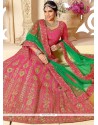 Innovative Pink Embroidered Work Lehenga Choli