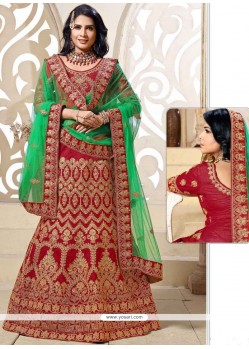 Compelling Banglori Silk Zari Work Lehenga Choli