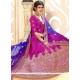 Magnificent Magenta Embroidered Work Lehenga Choli