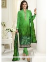 Dainty Cotton Green Churidar Suit