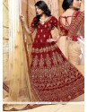 Best Maroon Embroidered Work Banglori Silk Lehenga Choli