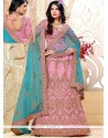 Intricate Pink Resham Work Lehenga Choli