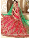 Observable Banglori Silk Rose Pink Lehenga Choli