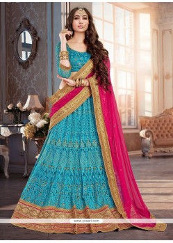 Voluptuous Blue Lehenga Choli