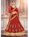 Maroon Embroidered Work Lehenga Choli