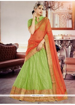 Desirable Art Silk Resham Work Lehenga Choli